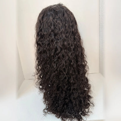Perruque naturelle bouclée lace frontal