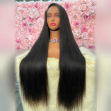 Perruque naturelle lisse lace frontal