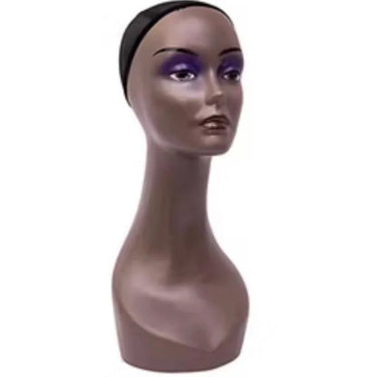 Tête de mannequin femme - Noir