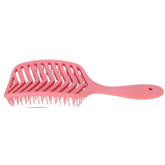 Brosse de coiffage ajourée - Rose corail